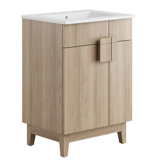 Regalo Vanity Unit, Small, White & Oak