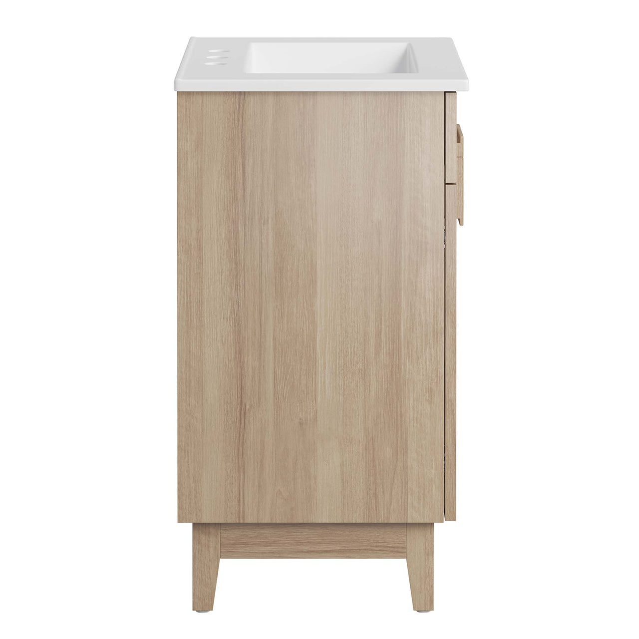 Regalo Vanity Unit, Small, White & Oak