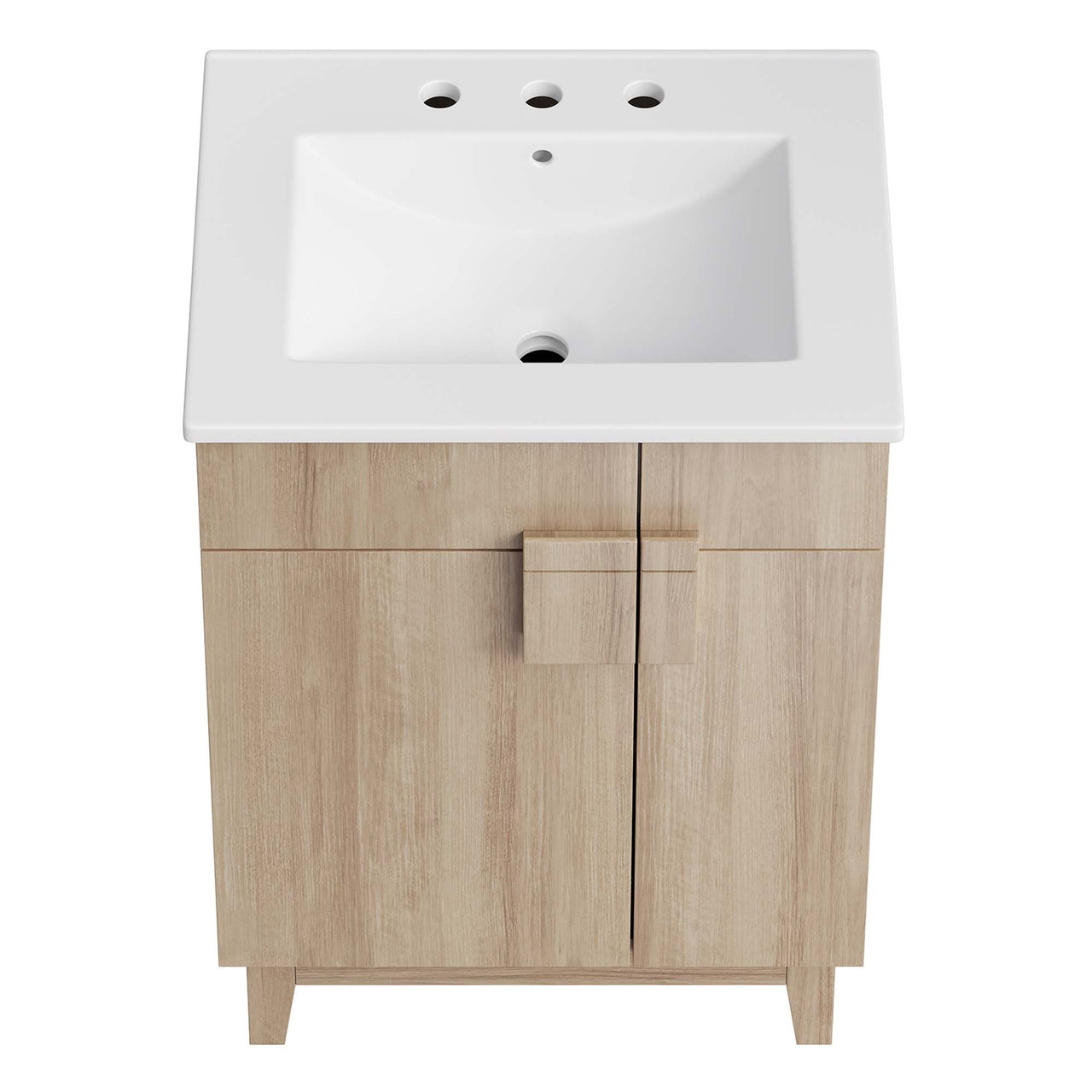 Regalo Vanity Unit, Small, White & Oak