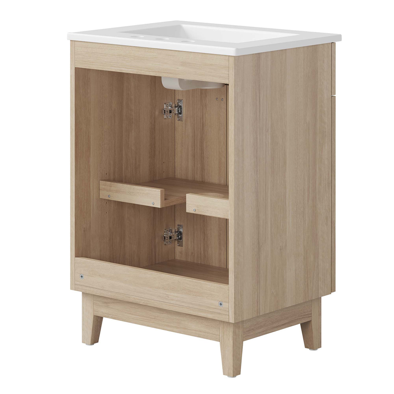 Regalo Vanity Unit, Small, White & Oak