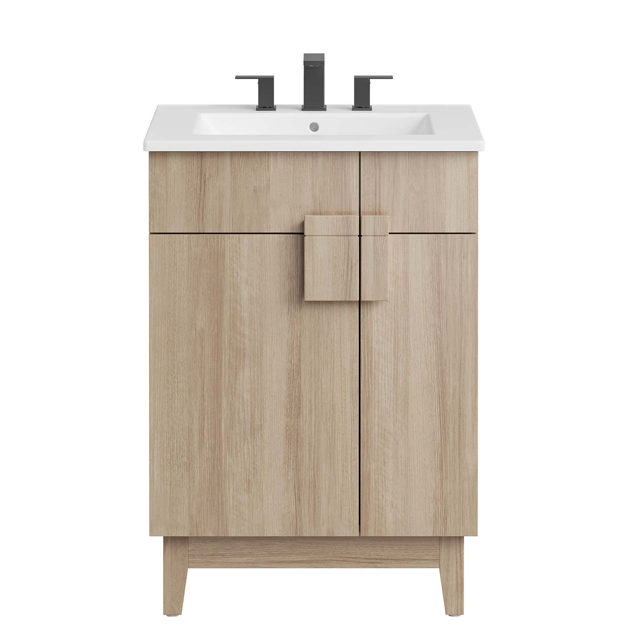 Regalo Vanity Unit, Small, White & Oak