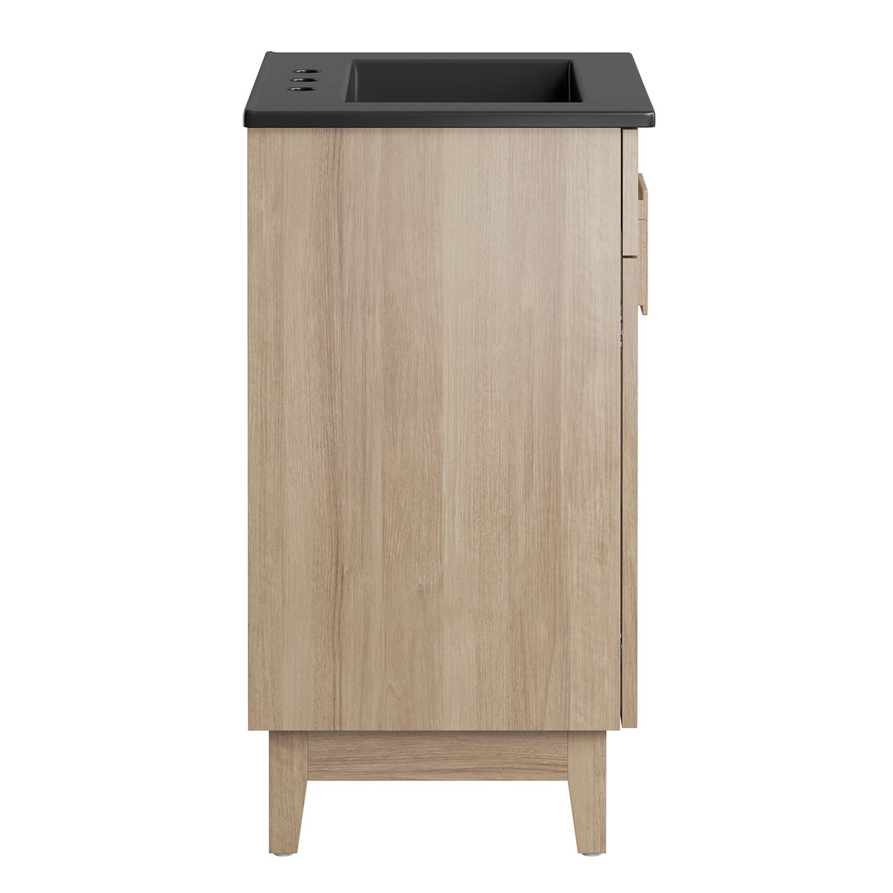 Regalo Vanity Unit, Small, Black & Oak