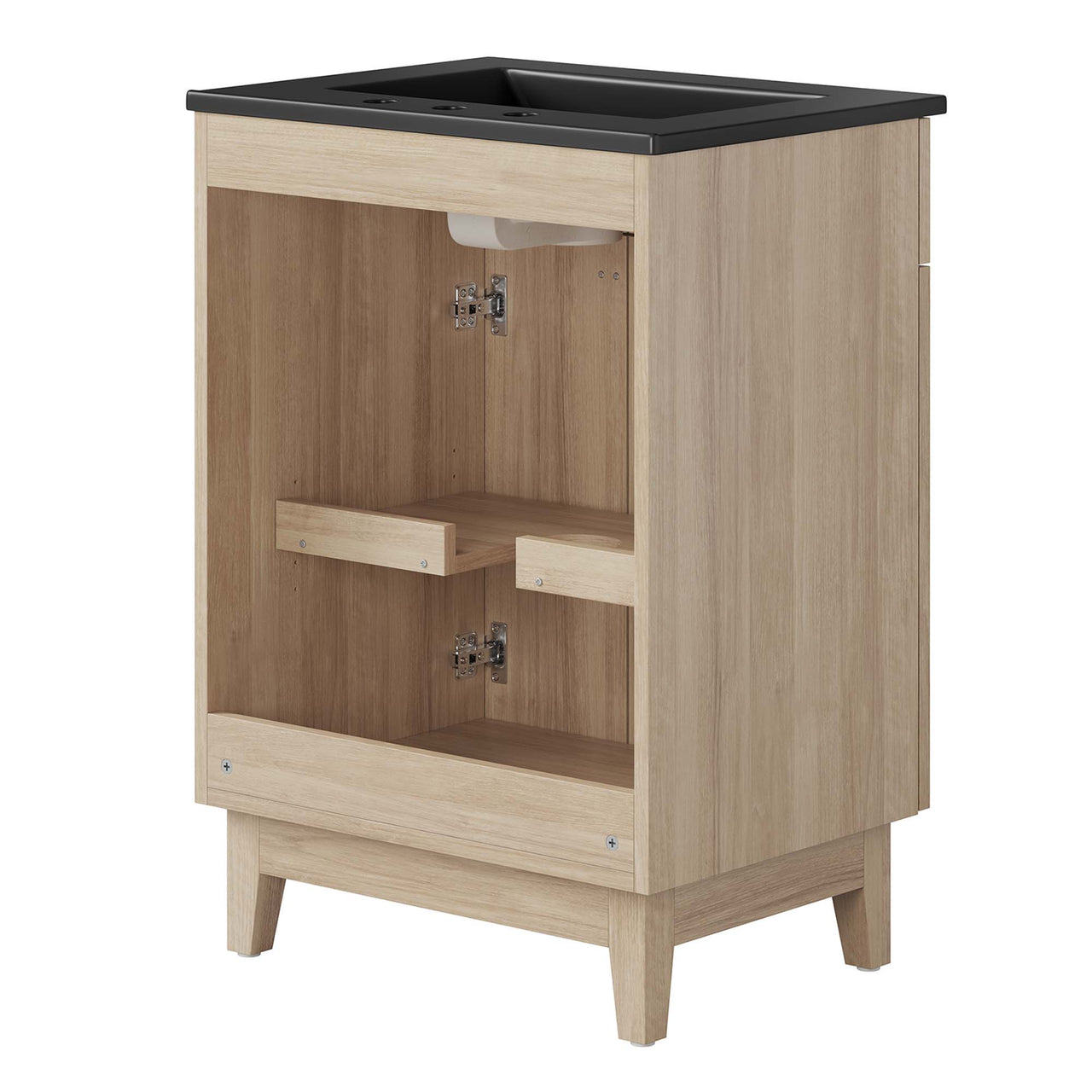 Regalo Vanity Unit, Small, Black & Oak