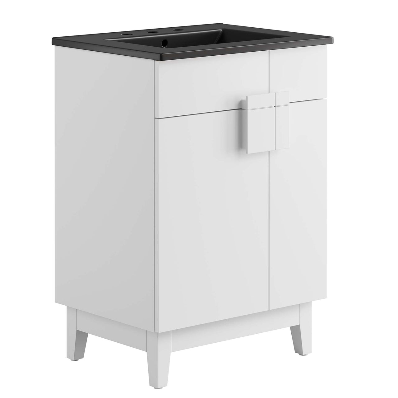 Regalo Vanity Unit, Small, Black & White