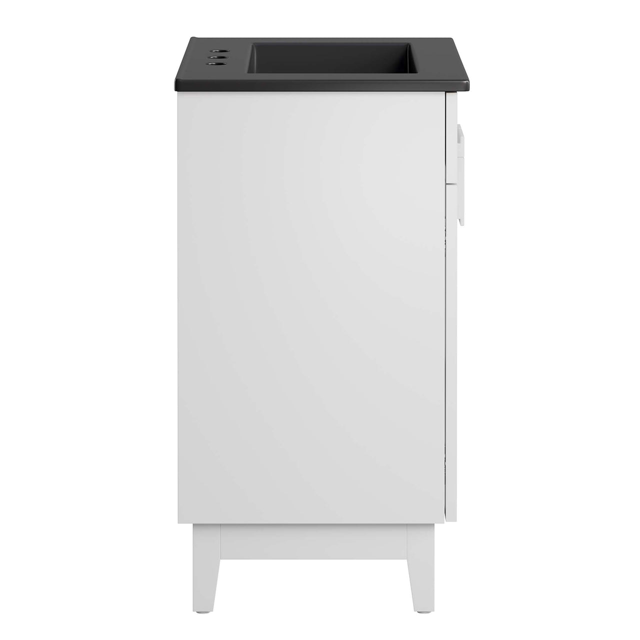 Regalo Vanity Unit, Small, Black & White