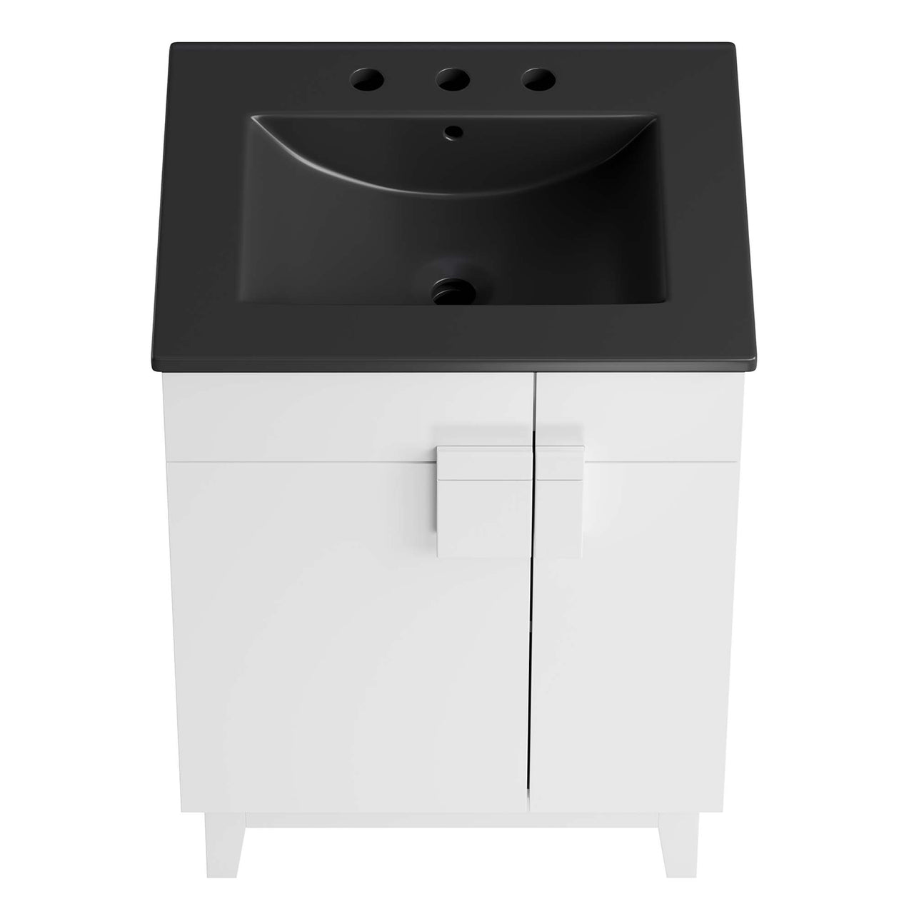 Regalo Vanity Unit, Small, Black & White