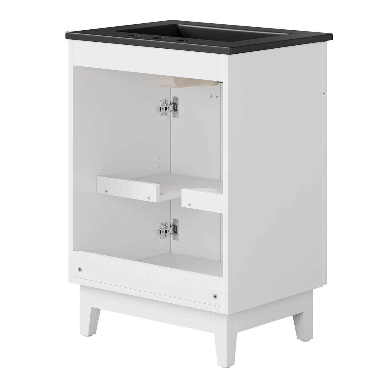 Regalo Vanity Unit, Small, Black & White