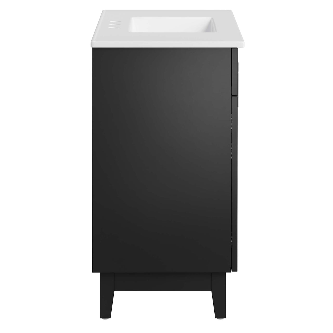 Regalo Vanity Unit, Large, White & Black