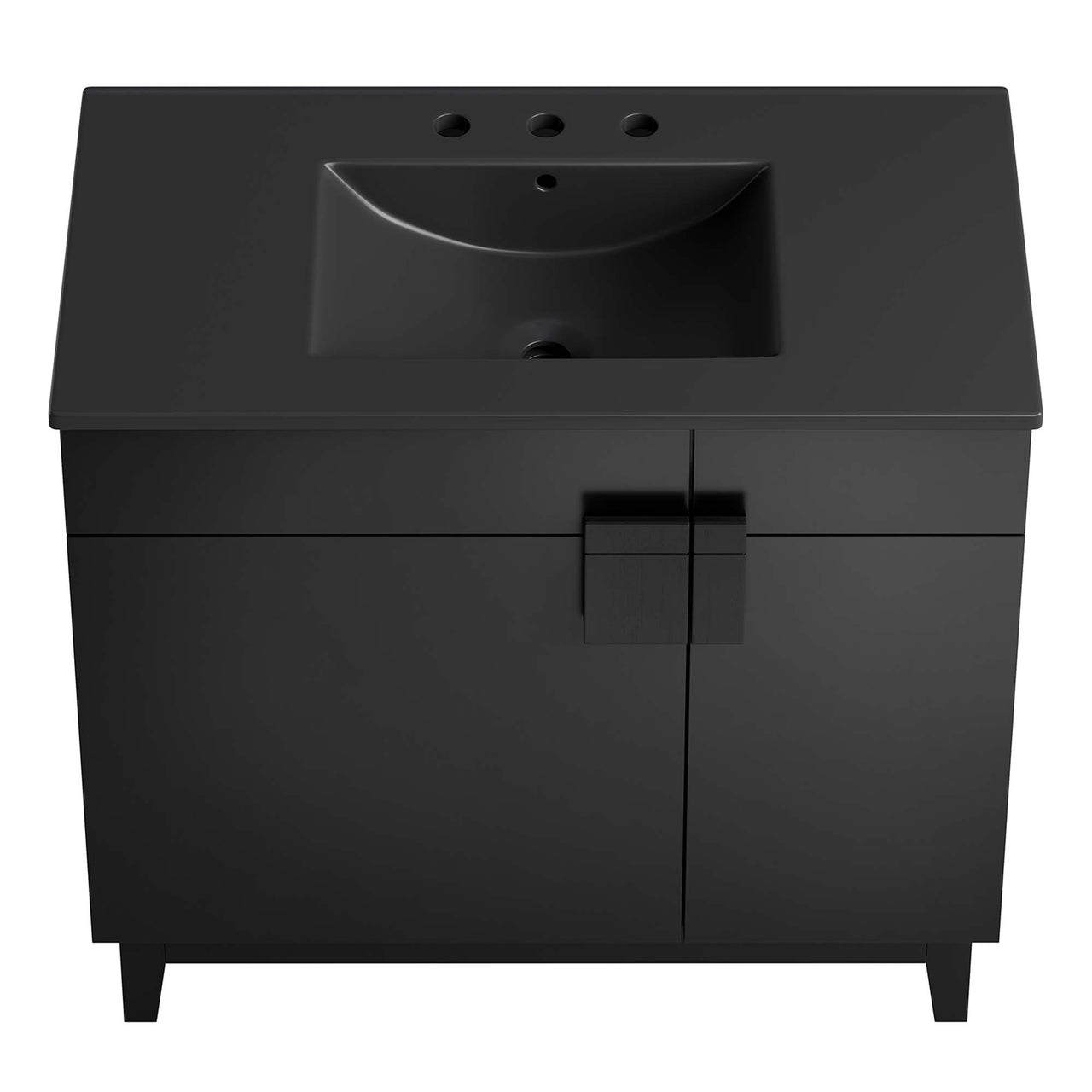 Regalo Vanity Unit, Large, Black