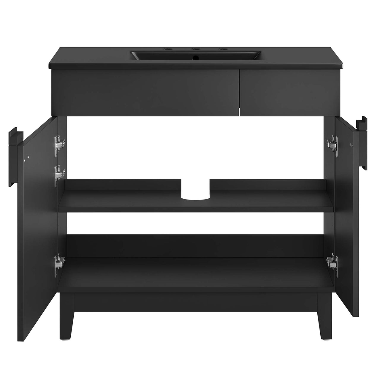 Regalo Vanity Unit, Large, Black