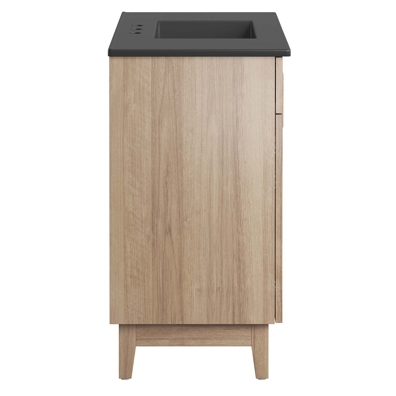 Regalo Vanity Unit, Large, Black & Oak