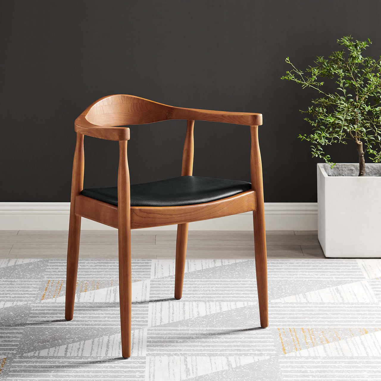 Marivelle Dining Armchair, Black