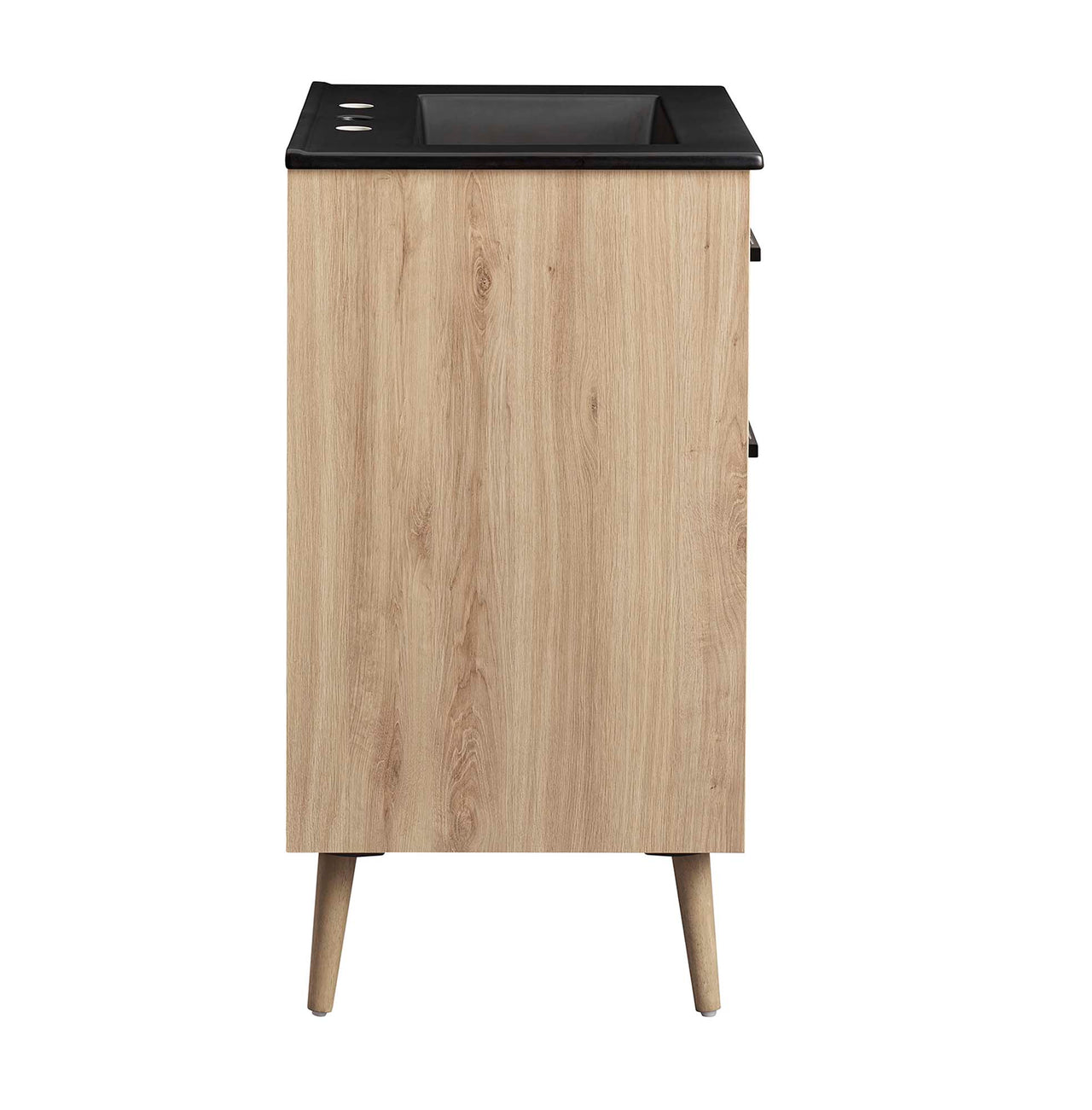 Mavon Vanity Unit, Small, Black & Oak