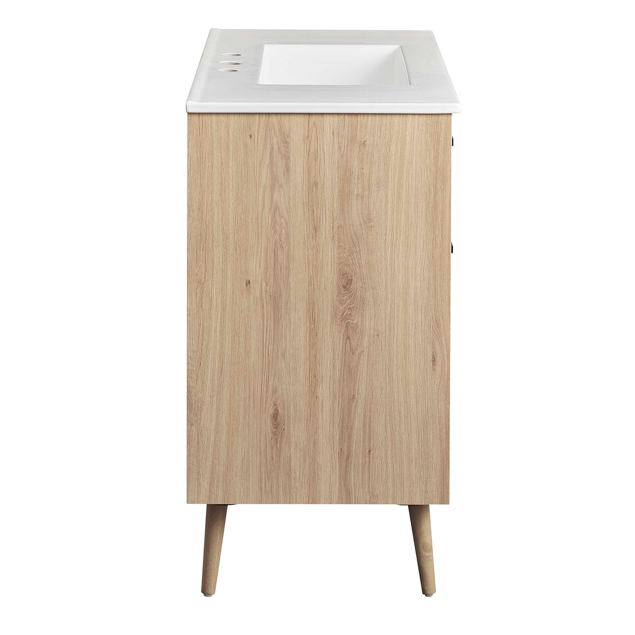 Mavon Vanity Unit, Large, White & Oak