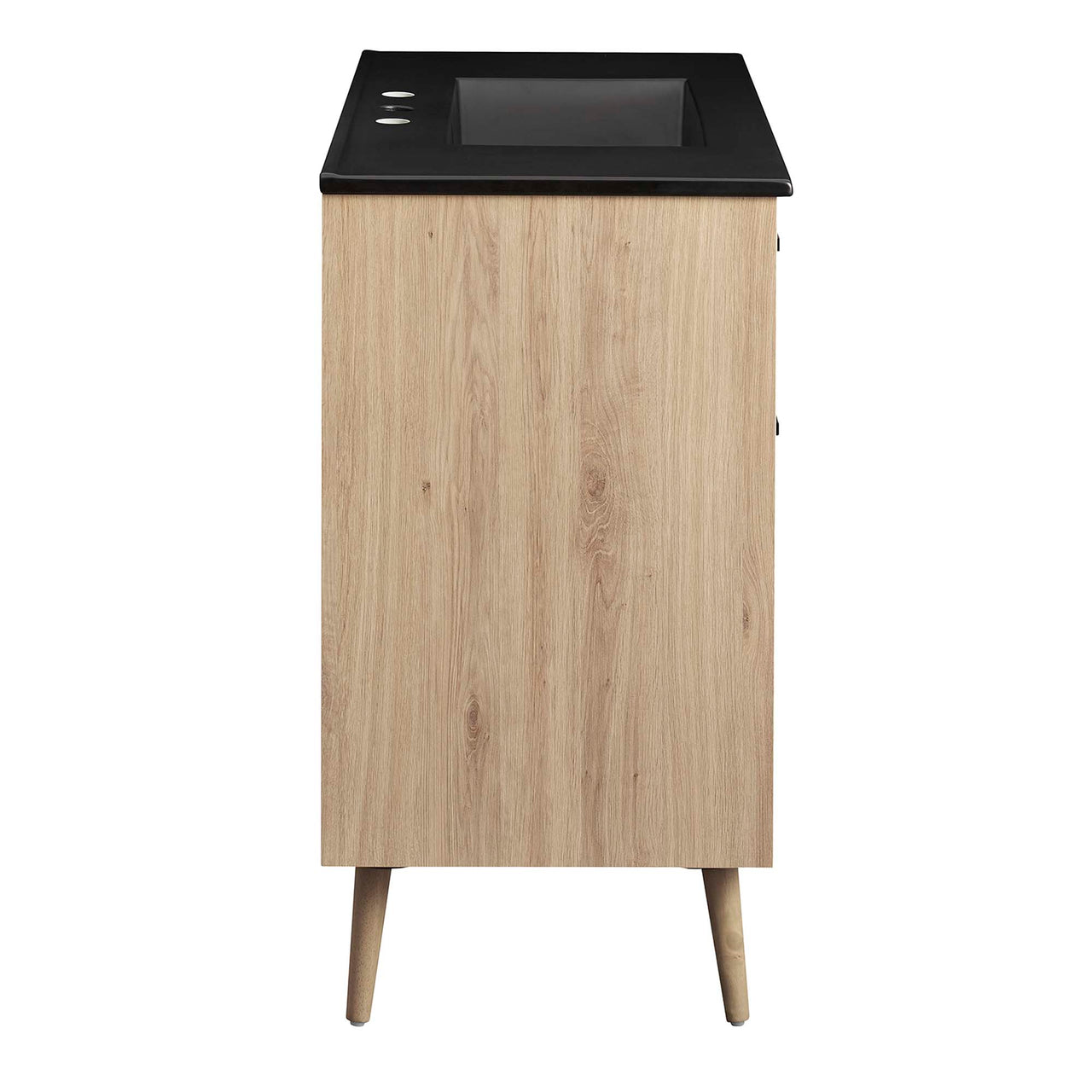 Mavon Vanity Unit, Large, Black & Oak