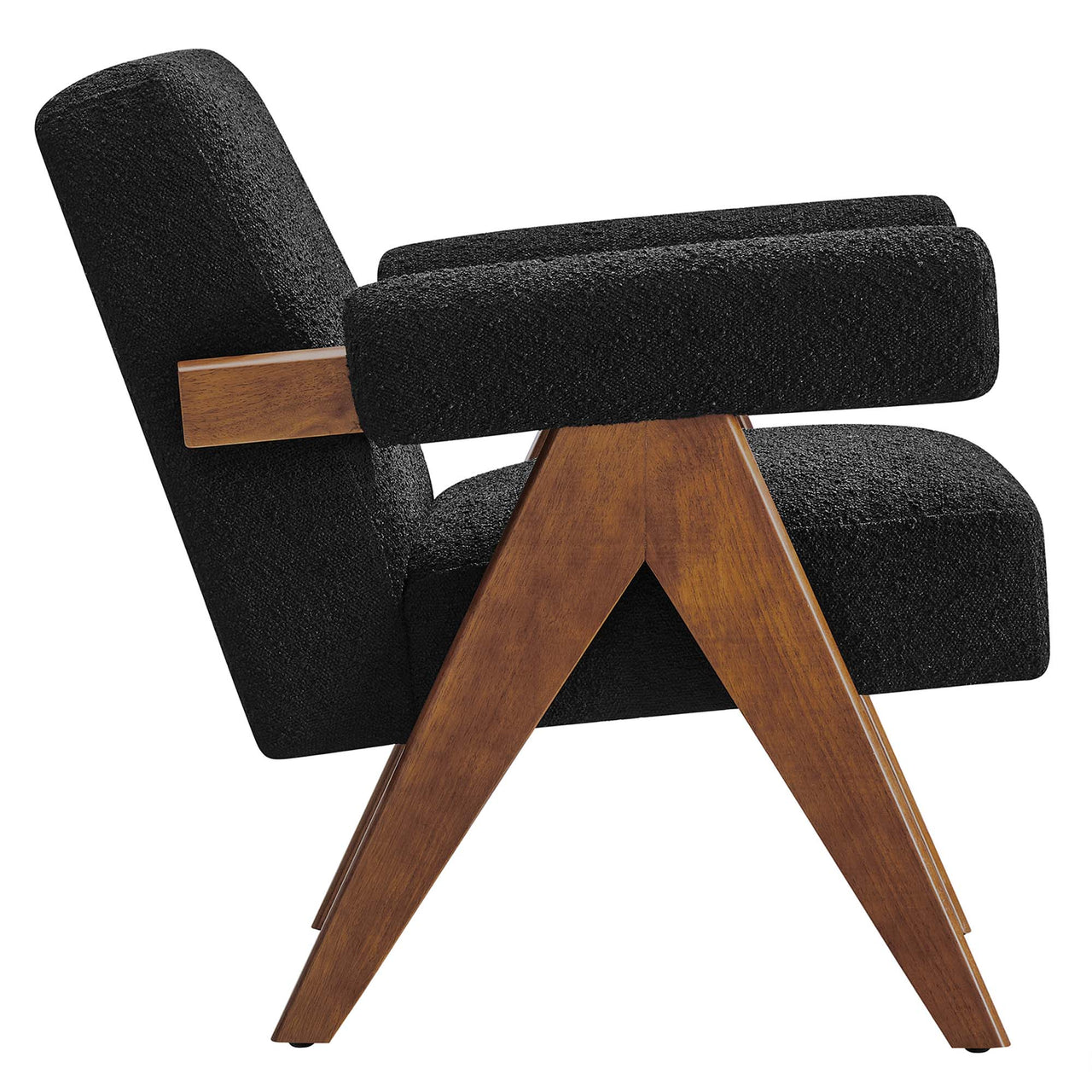 Serenel Boucle Armchair, Black