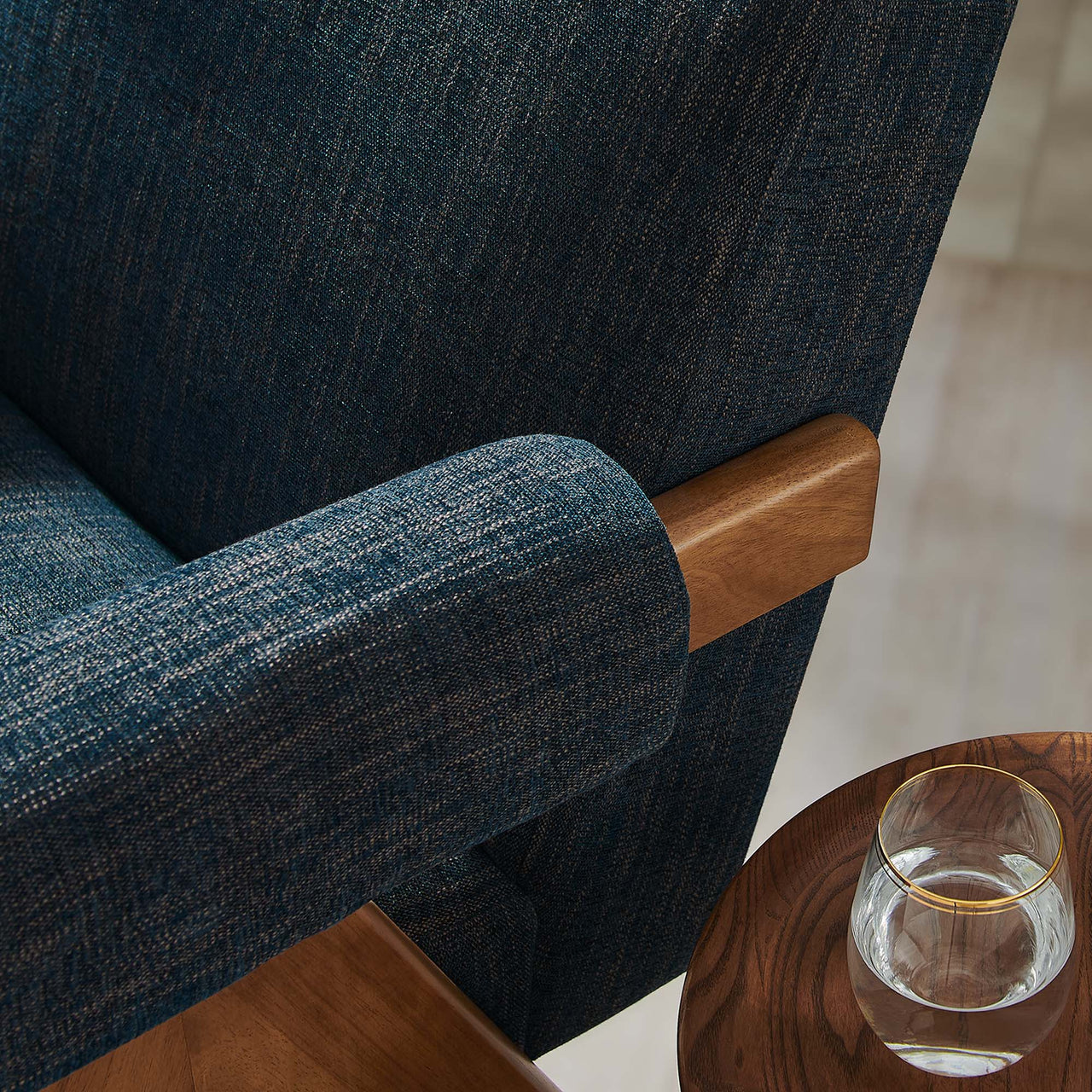 Serenel Fabric Armchair, Azure