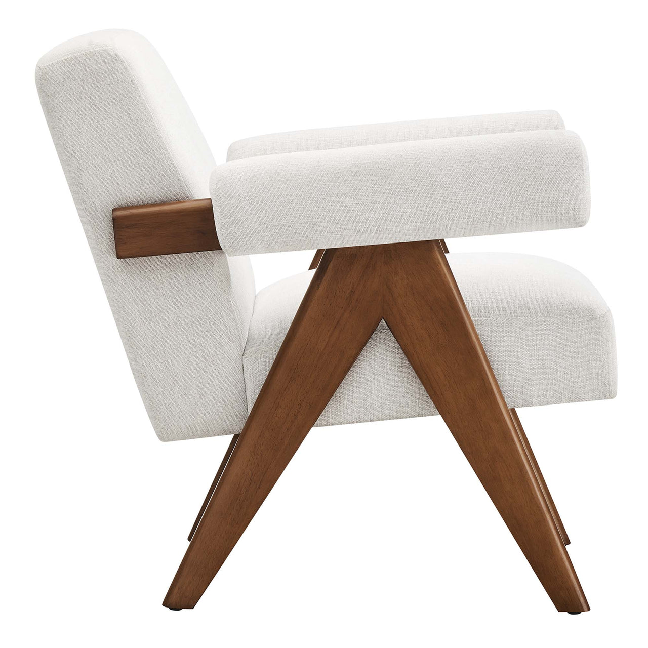 Serenel Fabric Armchair, Ivory