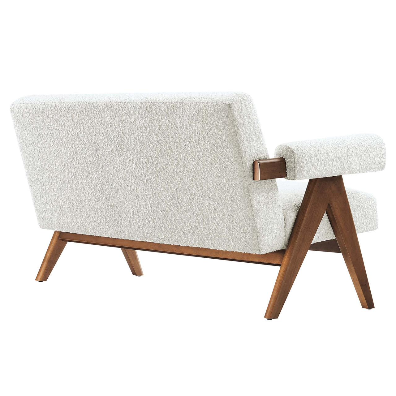 Serenel Boucle Loveseat, Ivory