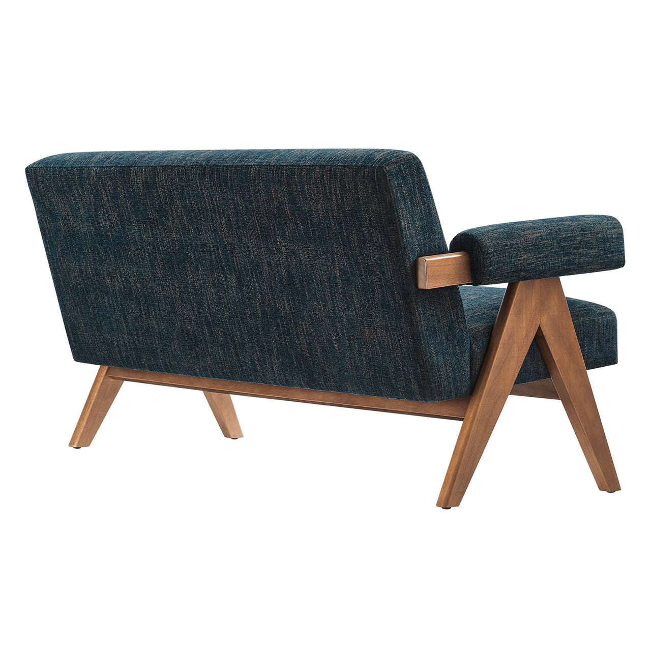 Serenel Fabric Loveseat, Azure