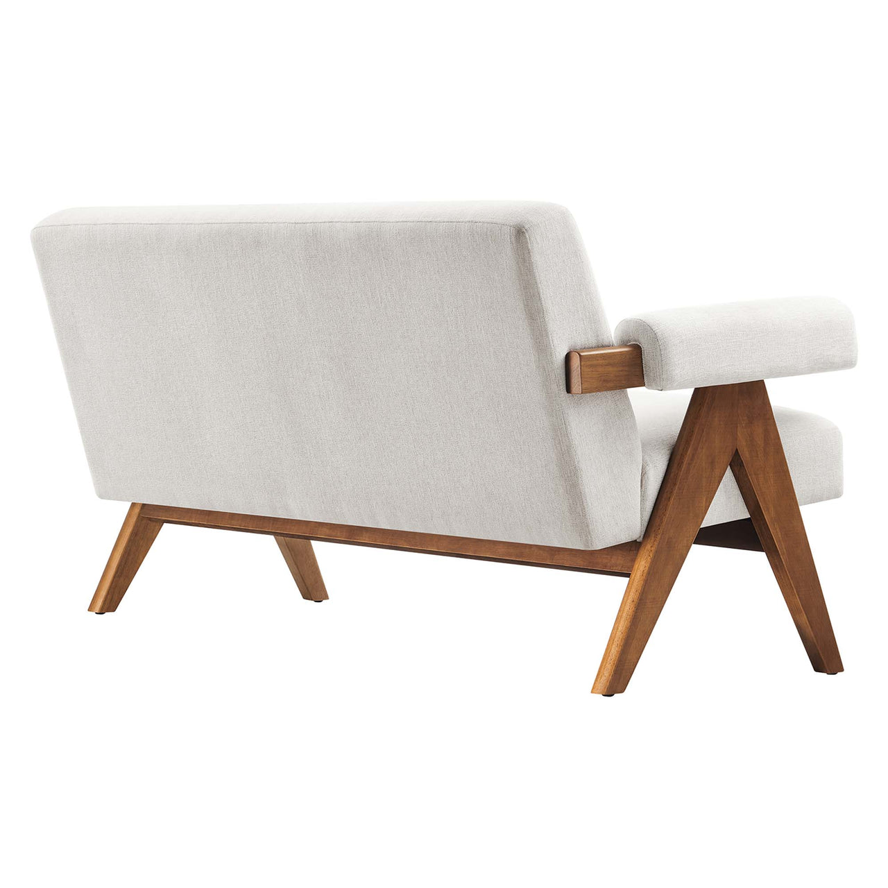 Serenel Fabric Loveseat, Ivory