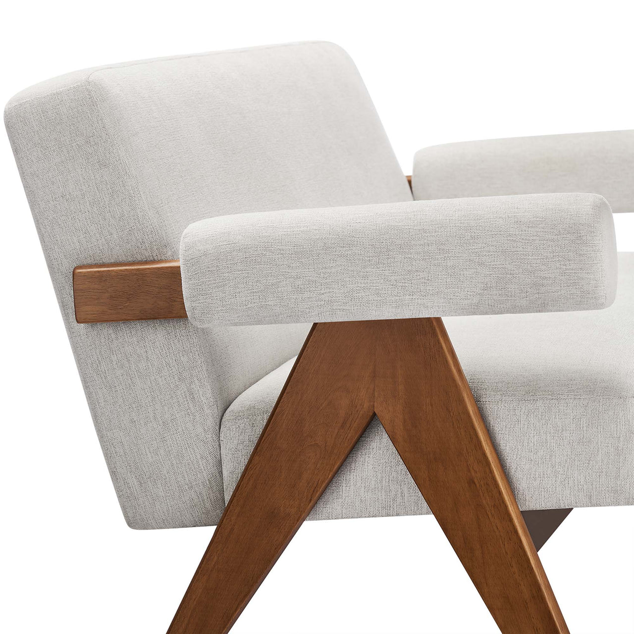 Serenel Fabric Loveseat, Ivory
