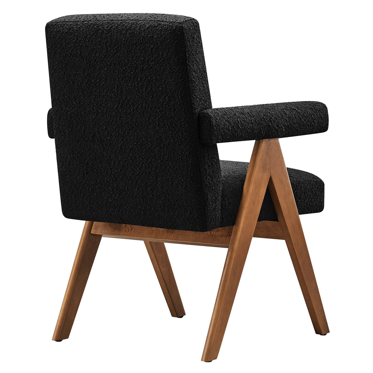 Serenel Boucle Dining Chair Set of 2, Black