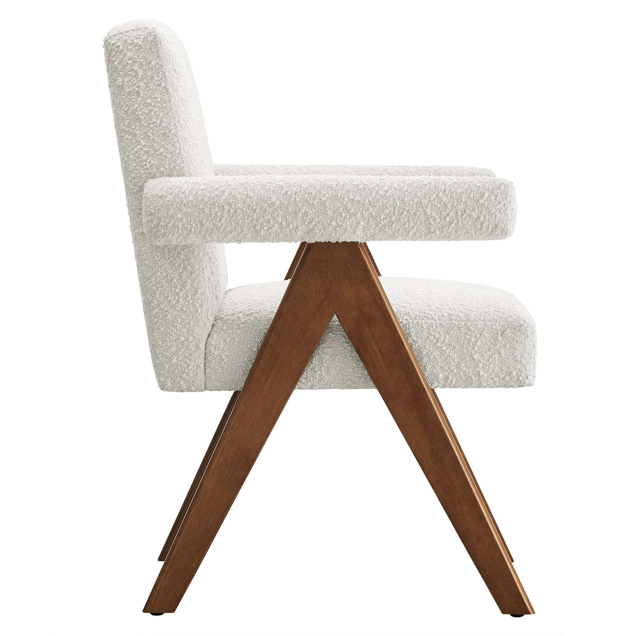 Serenel Boucle Dining Chair Set of 2, Ivory