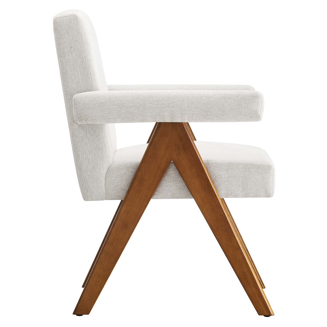 Serenel Fabric Dining Chair Set of 2, Ivory