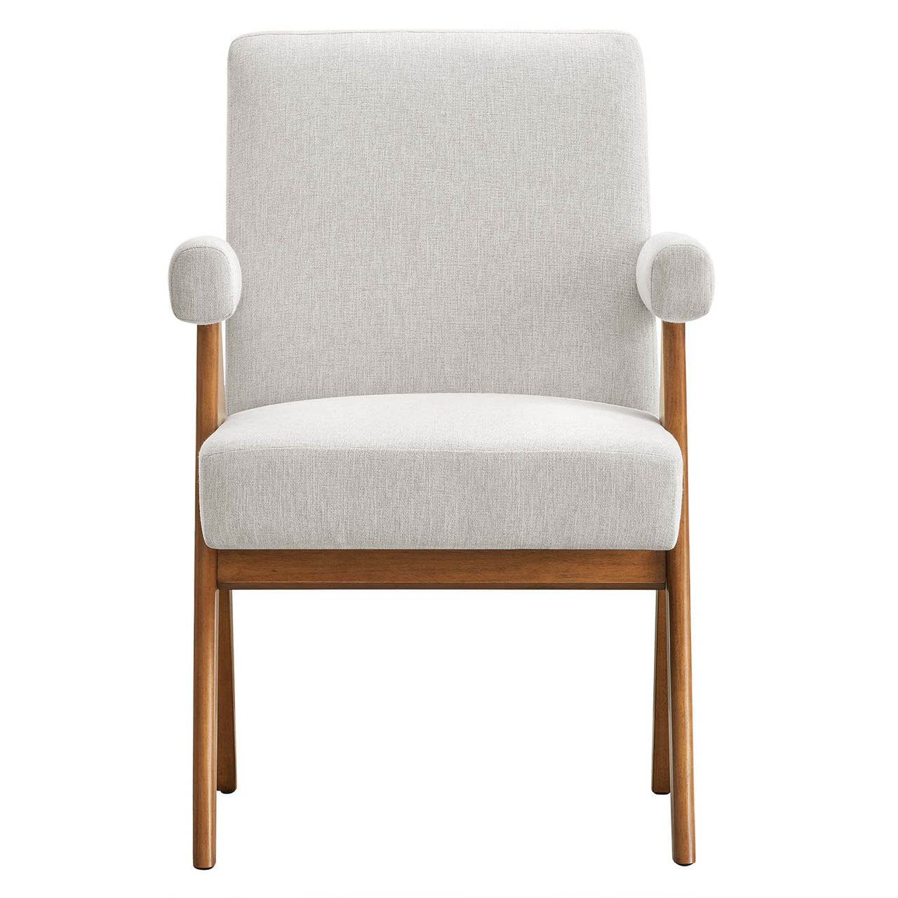 Serenel Fabric Dining Chair Set of 2, Ivory