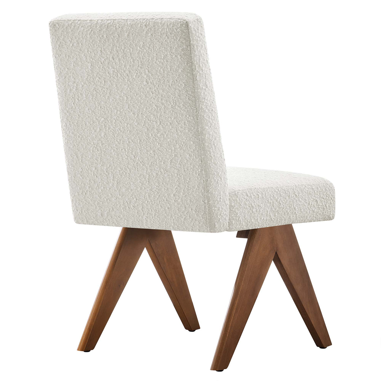 Serenel Boucle Side Chair Set of 2, Ivory