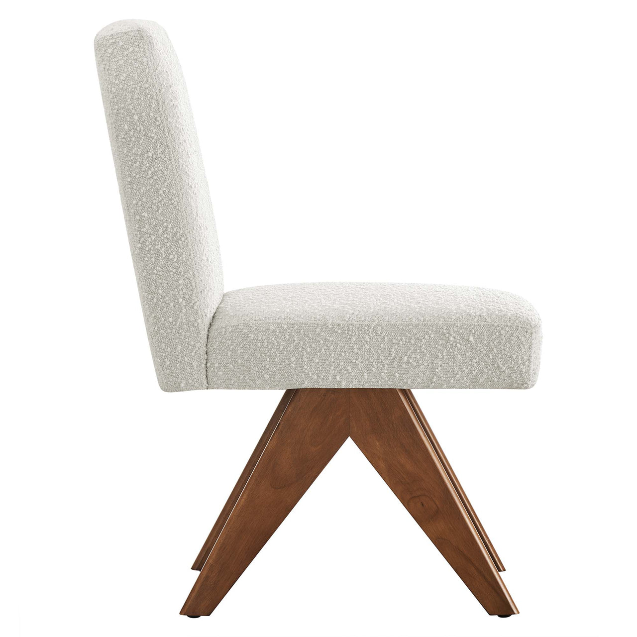 Serenel Boucle Side Chair Set of 2, Ivory