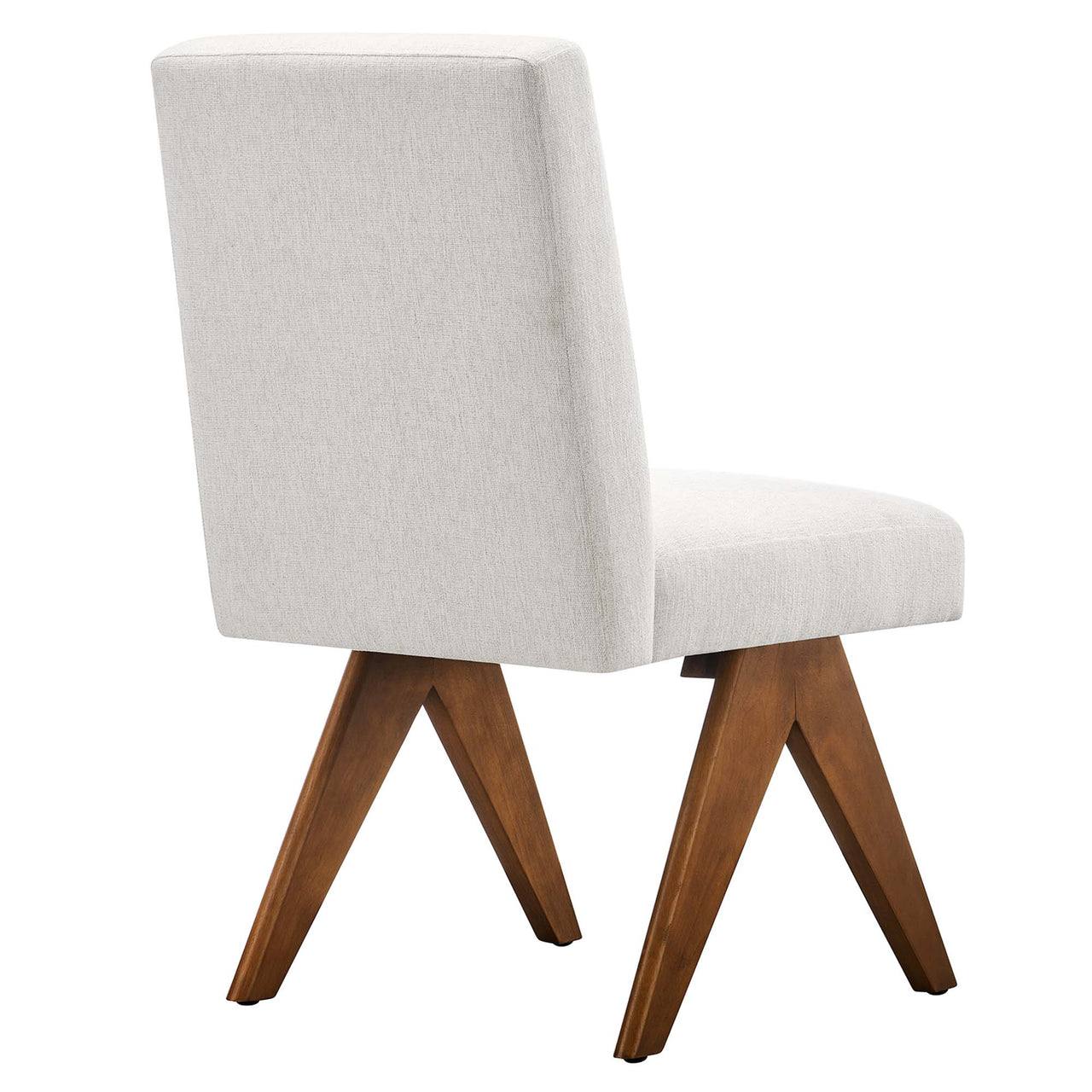 Serenel Fabric Side Chair Set of 2, Ivory