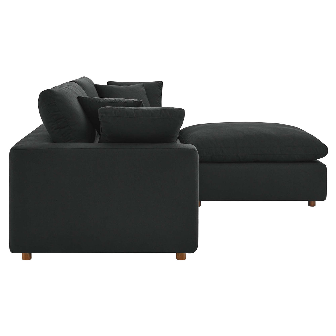Angelic Cloudblend Sectional, Black