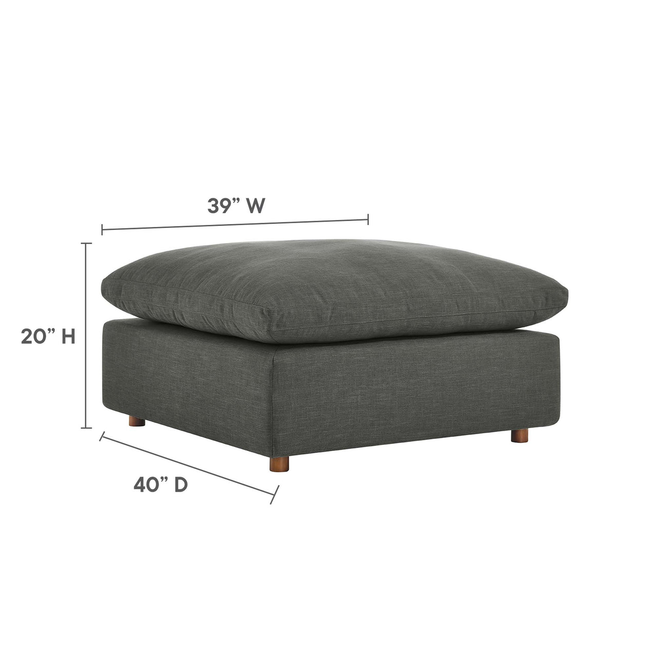 Angelic Cloudblend Sectional, Gray