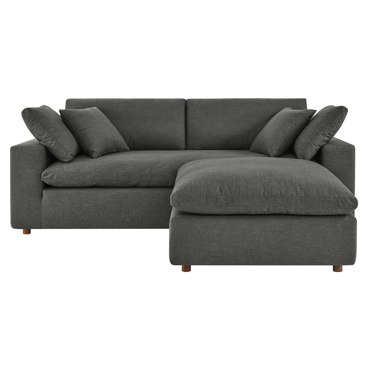Angelic Cloudblend Sectional, Gray