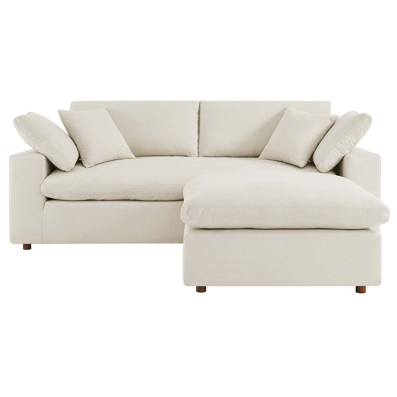 Angelic Cloudblend Sectional, Light Beige