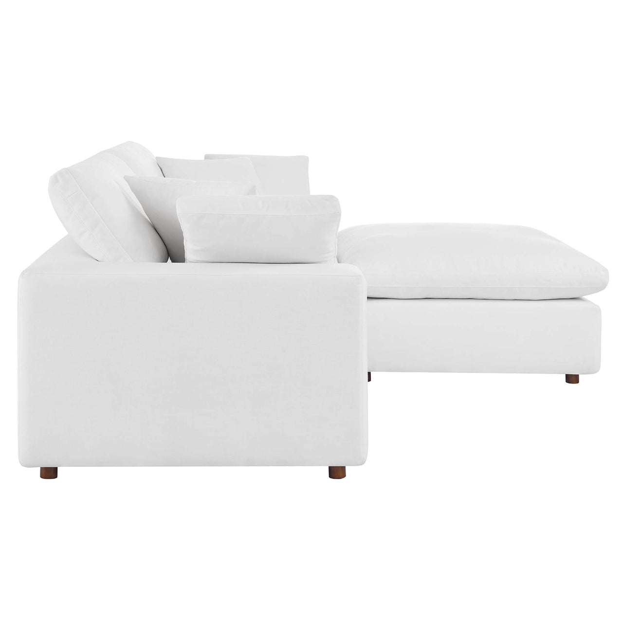 Angelic Cloudblend Sectional, Pure White