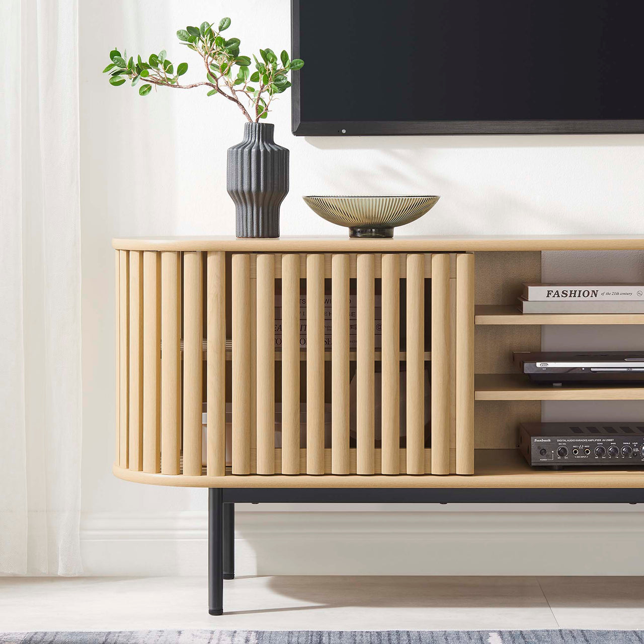 Strathen TV Stand, Oak