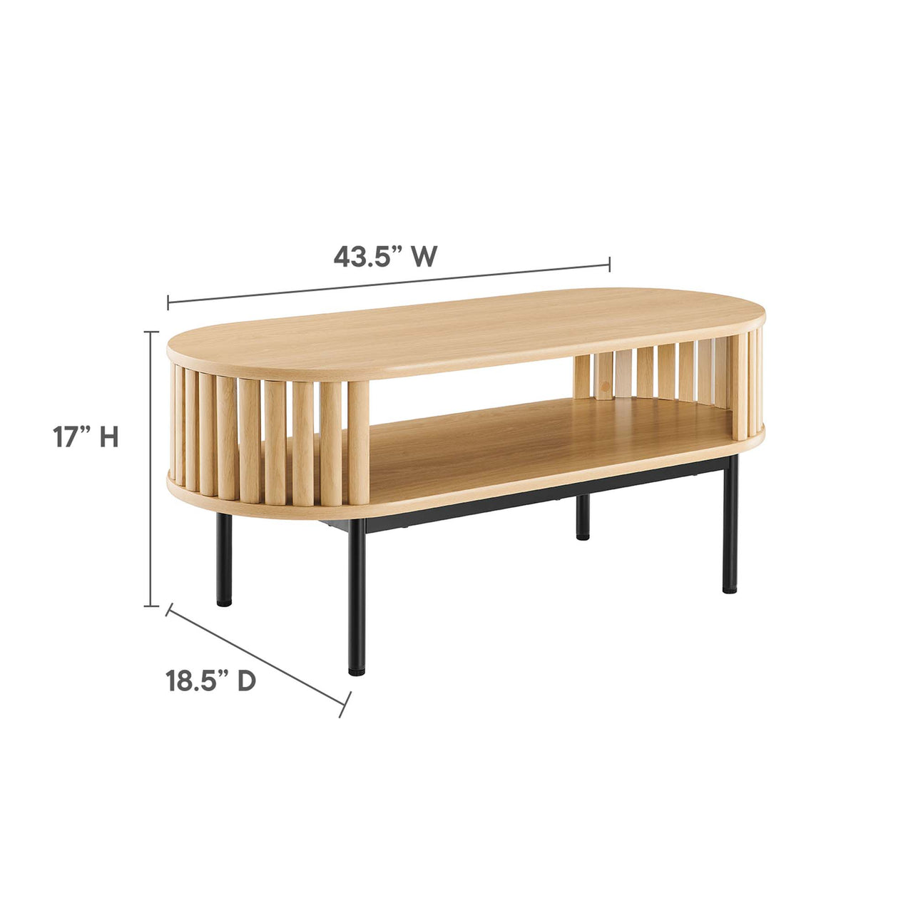 Strathen Wood Coffee Table, Oak