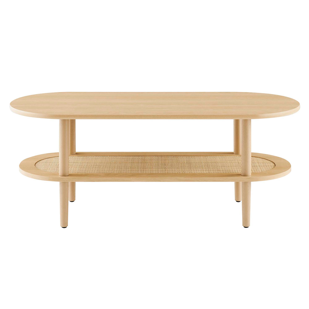 Elevea Oval Coffee Table, Oak