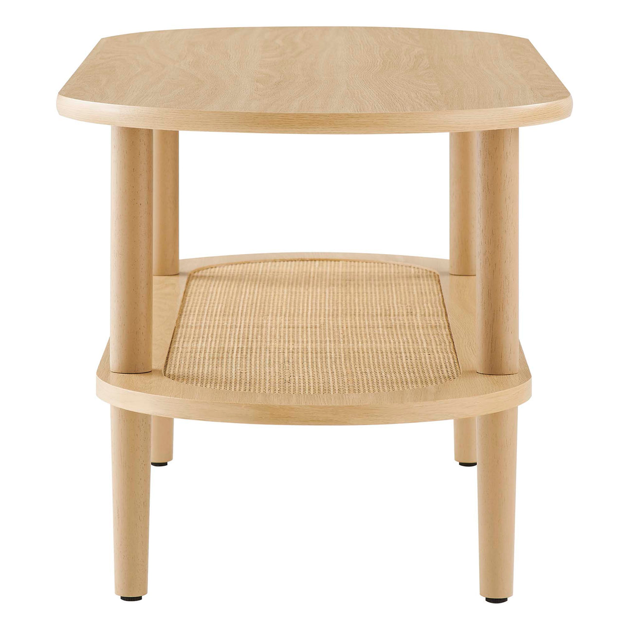 Elevea Oval Coffee Table, Oak