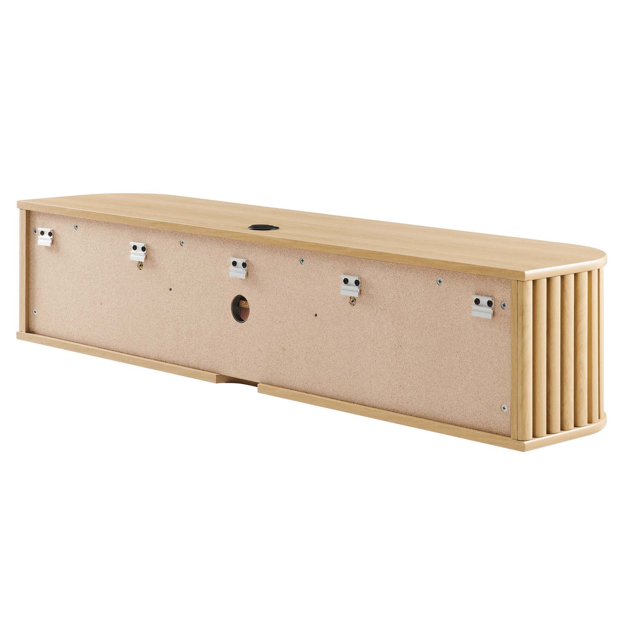 Strathen Wall Mounted TV Stand, Oak