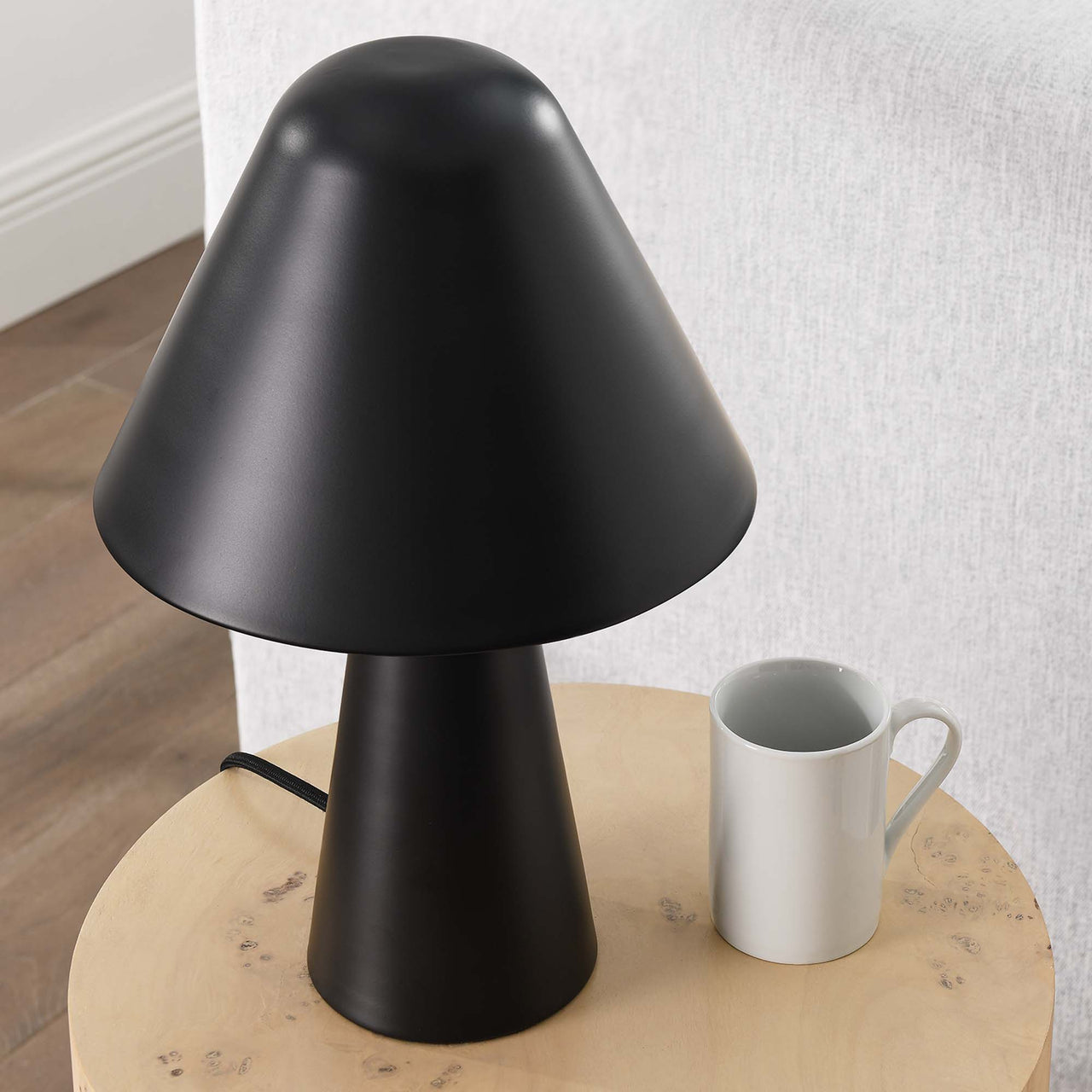 Enchanted Mushroom Table Lamp, Black