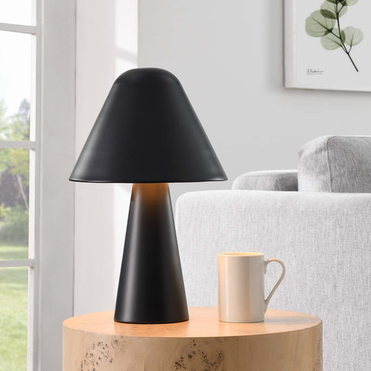 Enchanted Mushroom Table Lamp, Black