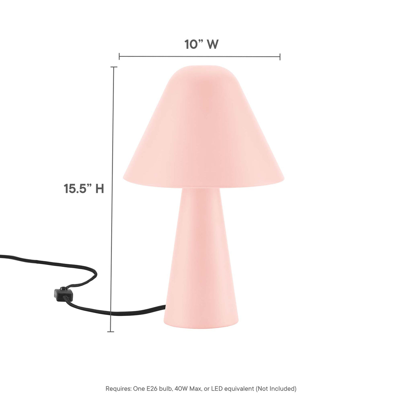Enchanted Mushroom Table Lamp, Pink