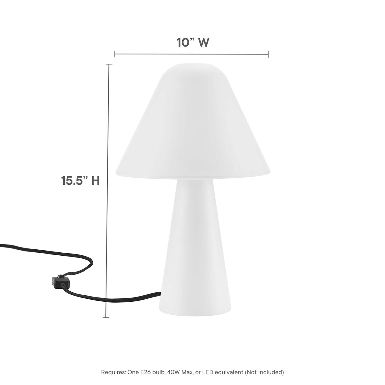 Enchanted Mushroom Table Lamp, White