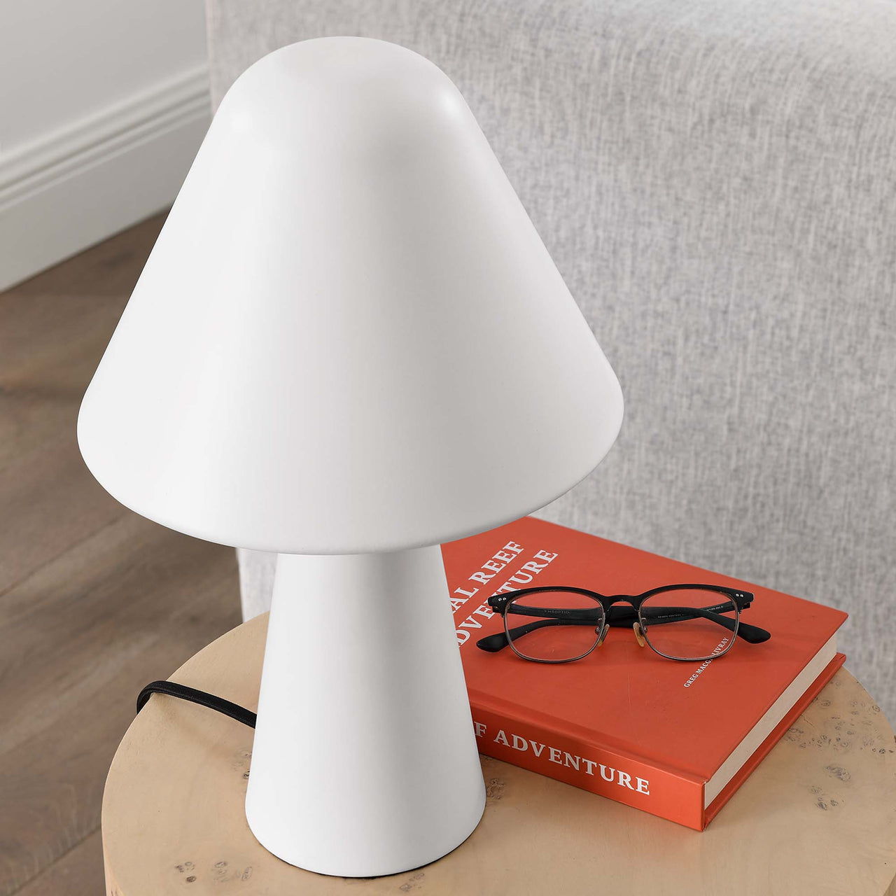 Enchanted Mushroom Table Lamp, White