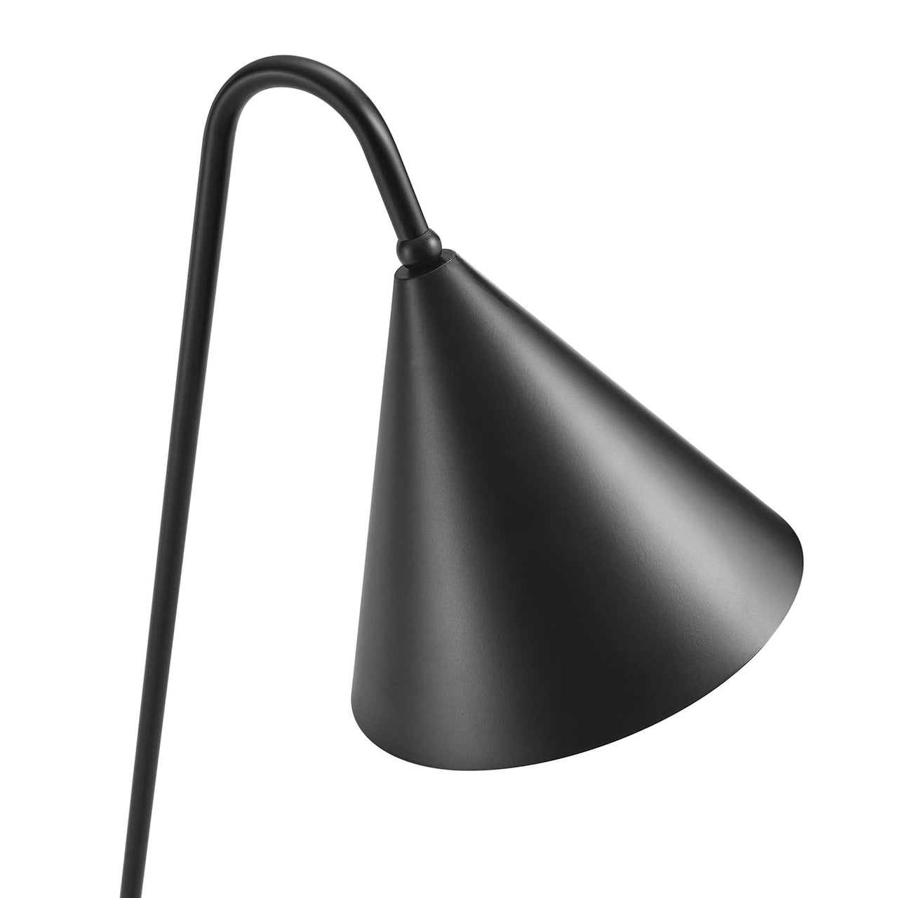 Spotlight Marble Base Floor Lamp, Black