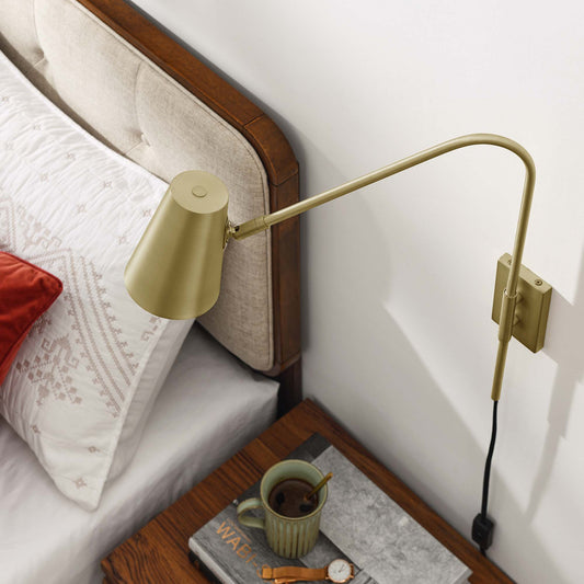 Enlura Wall Sconce, Satin Brass